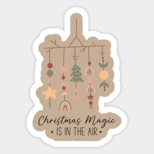 Christmas Magic is in the Air - Boho Christmas Sticker